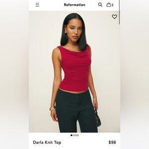 Reformation Darla Knit top